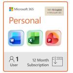 Microsoft 365 Personal Subscription: Word, Excel, PowerPoint