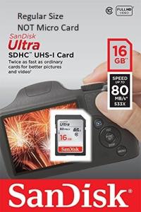 SanDisk Ultra 16GB Class 10 SD Card