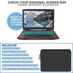 15.6-Inch Shockproof Laptop Case with Accessories Pocket