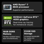 Lenovo LOQ Gaming Laptop - RTX 4050, Ryzen 7