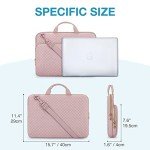 BAGSMART Pink Protective Sleeve for 15.6" Laptops