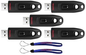 SanDisk Ultra 64GB USB Flash Drive 5-Pack