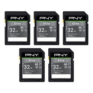 PNY 32GB Elite Class 10 SDHC Memory Card Pack