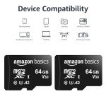 Amazon Basics 64GB MicroSDXC Memory Card 2-Pack