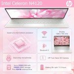 HP 14" Ultralight Laptop with Intel 4-Core Processor