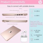 HP 14" Ultralight Laptop with Intel 4-Core Processor
