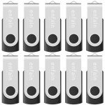 10-Pack 1GB USB 2.0 Flash Drives - Black