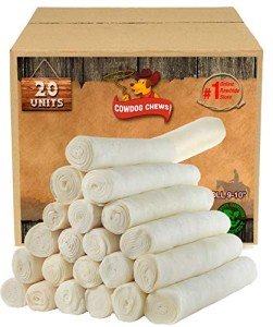 All-Natural Rawhide Retriever Rolls for Dogs (20 Pack)