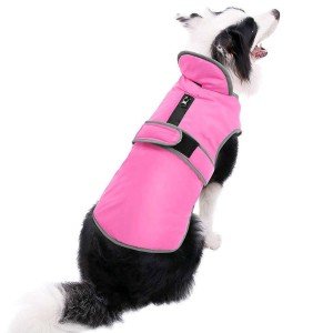 Warm Waterproof Winter Dog Coat with Fleece Lining