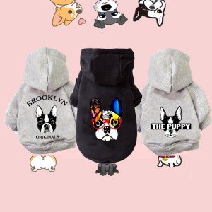 Cozy Winter Dog Hoodies for Small to Medium Pets