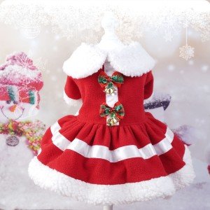 Cozy Christmas Dress for Dogs and Cats
