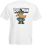 Dog Man Cartoon T-Shirt for Kids