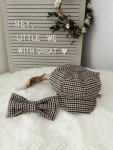 Stylish Wool Newsboy Cap and Bow Tie Set