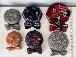 Stylish Wool Newsboy Cap and Bow Tie Set