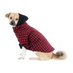 Red Buffalo Plaid Dog Hoodie and Coat