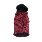 Red Buffalo Plaid Dog Hoodie and Coat