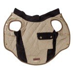 Beige Quilted Dog Vest for Stylish Pups