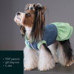 Trendy Denim Vest Tutorial for Dogs - L Size