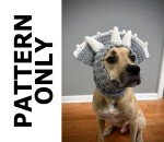 Triceratops Dog Snood Cowl Crochet Pattern