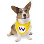 Wario Dog Bandana Collar - Fun Nintendo Style