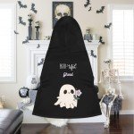 Halloween Ghost Design Dog Hoodie, Cozy & Cute