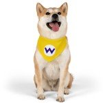Wario Dog Bandana Collar - Fun Nintendo Style