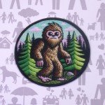 Sasquatch Iron-On Patch for Dog Outfits