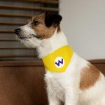 Wario Dog Bandana Collar - Fun Nintendo Style