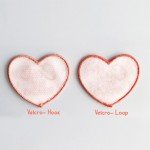 Heart-Shaped Iron-On Dog Patch for Bandana