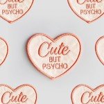 Heart-Shaped Iron-On Dog Patch for Bandana