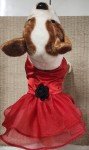 Chic Red Dog Dress for Festive Pet Parties