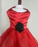 Chic Red Dog Dress for Festive Pet Parties