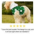 St. Patrick's Day Shamrock Dog Hoodie Outfit