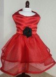 Chic Red Dog Dress for Festive Pet Parties