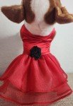 Chic Red Dog Dress for Festive Pet Parties