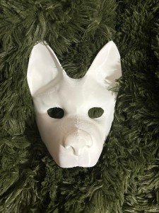 Durable 3D Printed Dog Mask for Costumes