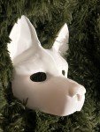 Durable 3D Printed Dog Mask for Costumes