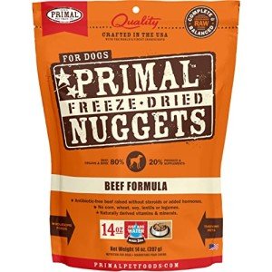 Beef Freeze-Dried Raw Dog Food Nuggets, 14 oz