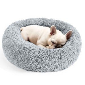 Hoewina Cozy Round Pet Bed for Dogs & Cats
