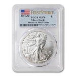 2025 1 oz American Silver Eagle Coin MS-70