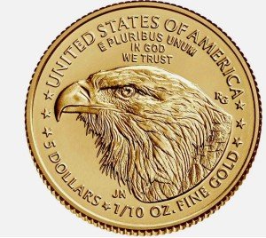 2021 $5 American Gold Eagle Coin 1/10 oz