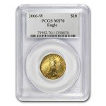 2006-W 1/4 oz Burnished Gold Eagle Coin