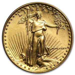 1986 1/10 oz American Gold Eagle Coin