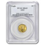 1995 1/10 oz American Gold Eagle Coin MS-69