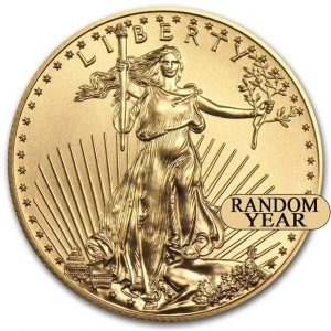Half Ounce American Gold Eagle Coin - Random Year