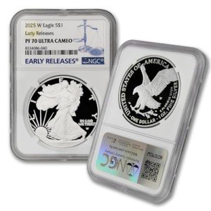 2025 1 oz American Silver Eagle Proof Coin PF70