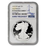 2025 1 oz American Silver Eagle Proof Coin PF70