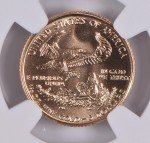 1998 MS70 $5 1/10 Oz Gold Eagle Coin