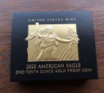 2022-W $5 1/10 oz American Gold Eagle Coin