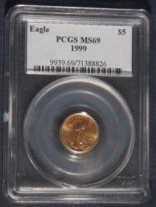 1999 $5 1/10 oz American Gold Eagle Coin